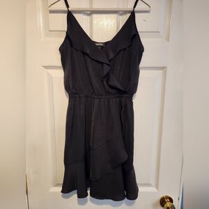 Express Asymmetrical Black Dress